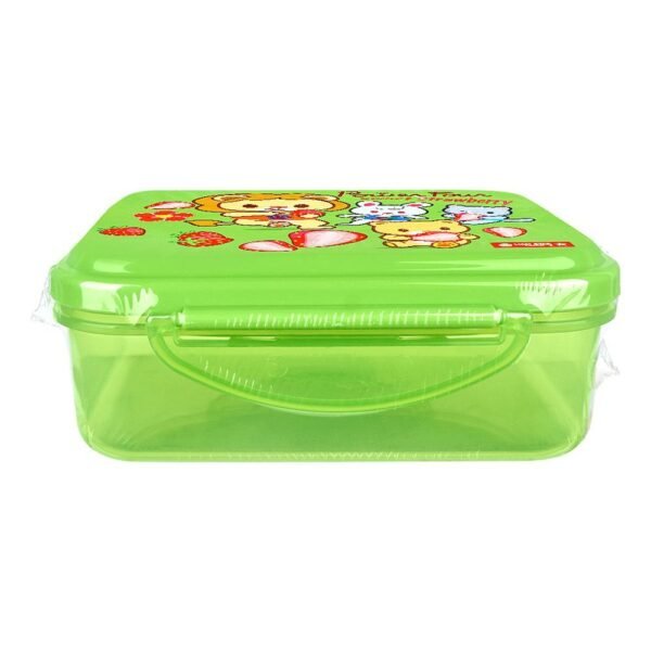 Lion Star Plastic Enzo Clip Lunch Box, 5.7in (H) x 4.1in (W) x 2.2in (D), Green, SB-33