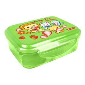 Lion Star Plastic Enzo Clip Lunch Box, 5.7in (H) x 4.1in (W) x 2.2in (D), Green, SB-33